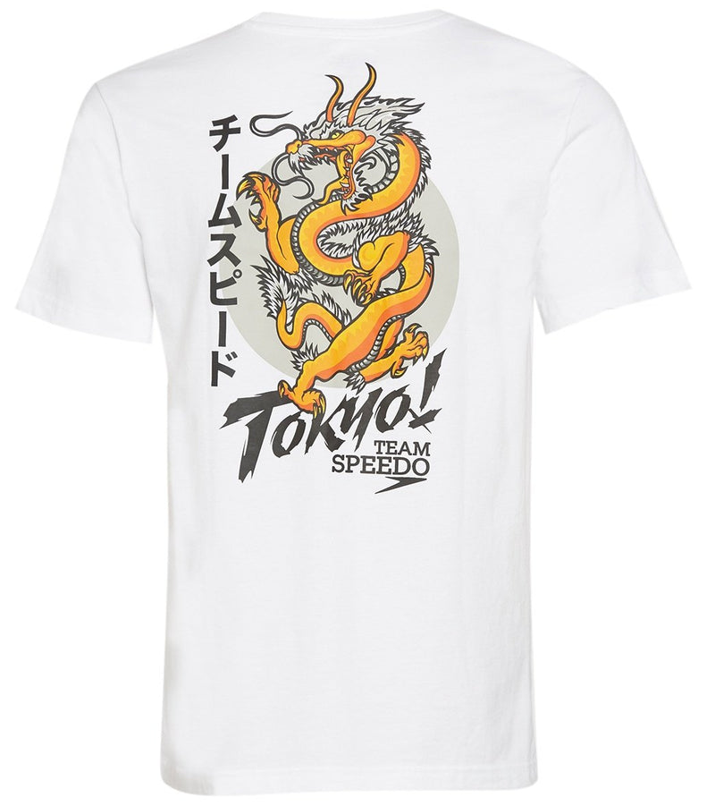 Speedo Unisex Tokyo Dragon Tee Shirt- Kuwait Local shipping (1-3 Days)