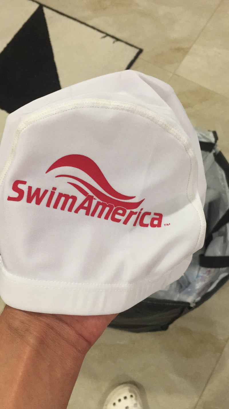 SwimAmerica - Cotton swim cap - Kuwait Local shipping (1-3 Days)