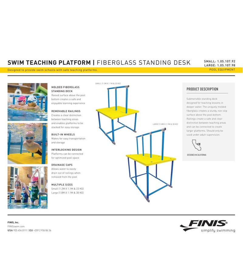 FINIS Swim Teaching Platform 1.2m x 1.1m- International shipping overseas (7-14 Days)