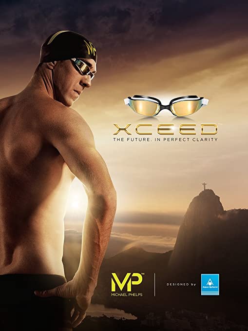 Phelps Xceed Titanium Mirrored Lens Swim Goggle  - Kuwait Local shipping (1-3 Days)